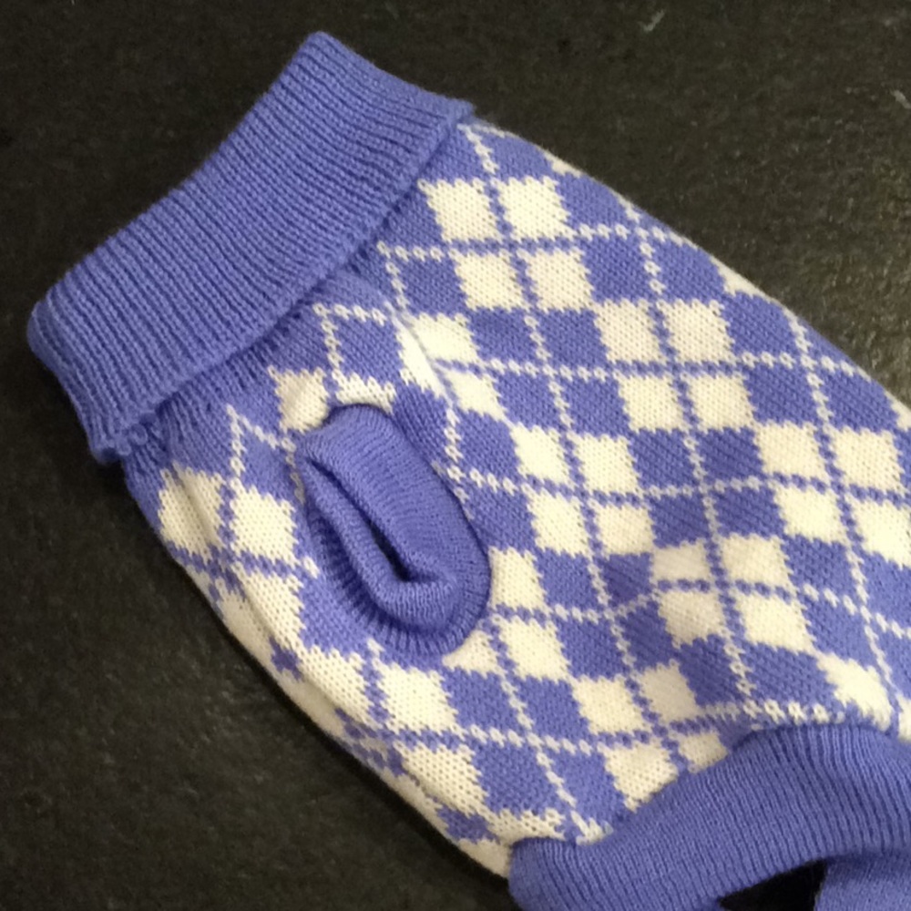 Argyle Dog Sweater